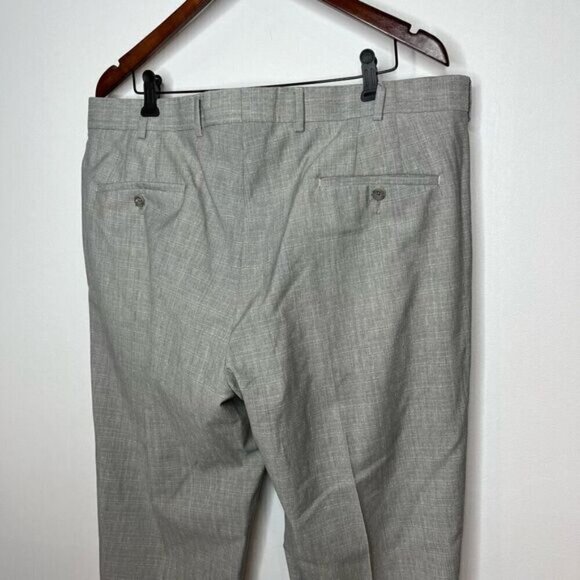 Coppley Men's Regular Fit Lightweight 100% Wool Dress Pants Gray Size 39R - Picture 5 of 13